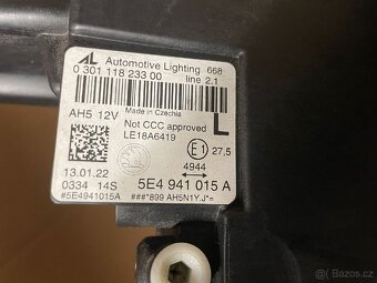 Přední levé světlo na Škoda Octavia 4 5E4941015A - 3