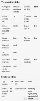 Přisazené LED svítidlo s krytem - 3