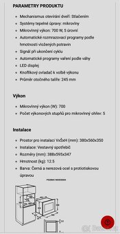 Nová vest mikr. trouba ELECTROLUX LMS2203EMX do hor. skříněk - 3