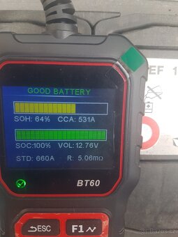 Autobaterie Varta L3 EF 12V 70Ah 760A použita - 3