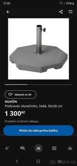 Slunečník 300cm se stojanem - 3