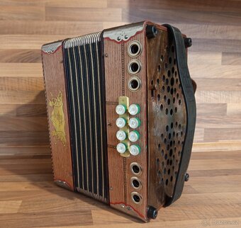 Heligonka (harmonika,akordeon) Flatscher G-C ladění - 3