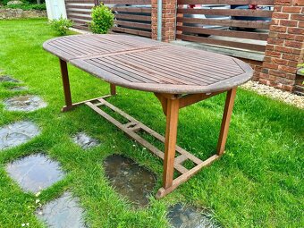 Zahradní stůl Teak rozkládací 100x190cm - 230cm 2 200 Kč - 3