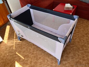 Cestovní postýlka Cosing Adam Zebra šedá - 3