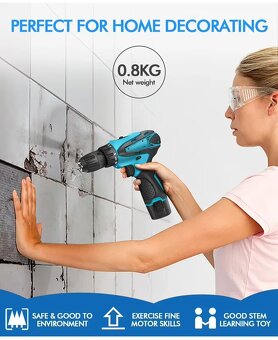 Akumulátorova Elektrická ruční vrtačka s dobíjecí lithiovou - 3