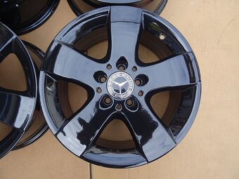 Alu disky černé na Mercedes 16", 5x112, ET 35 ,šíře 7,5J - 3