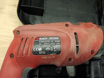 Příklepová vrtačka Black Decker KR650 + kufr - 3
