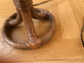 prútená, ratanová lampička používaná - 3