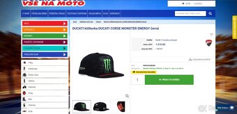 MONSTER - DUCATI CORSE (snapback) - PLATNÉ DO SMAZÁNÍ - 3