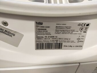 Prodám plně funkční digitální sušičku zn. BEKO--8 kg--DOVEZU - 3
