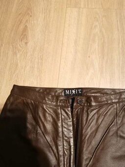 Prodám kožené kalhoty zn.Mixit s podšívkou - 3