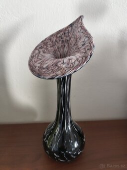 Vintage skleněná váza - 3