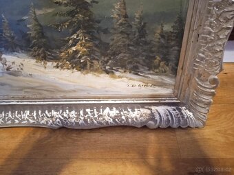 J. D. Gruber 1930-1946 Olej/Plátno Vysoké Tatry - 3