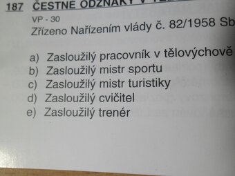 odznak - Zasloužilý cvičitel ,číslován, originál - 3