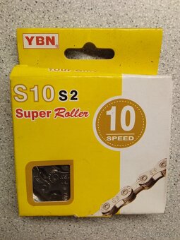 Nový řetěz Ybn 10 speed stříbrná - 3