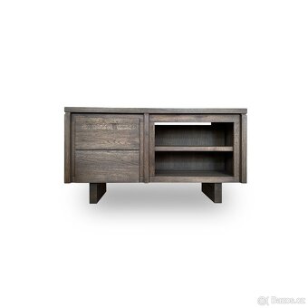 Dřevěný masivní tv stolek - Master 120 cm - 3