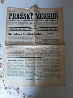 Pražšký Merkur a Moravské slovo noviny z roku 1939 a 1943 - 3