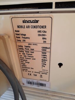 Prodám mobilní klimatizaci Sinclair - 3