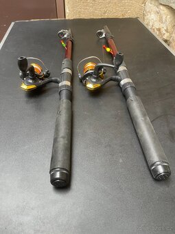 Sada na plavanou. Prut 3.6m Hunter pro, navijak serie 2000 - 3