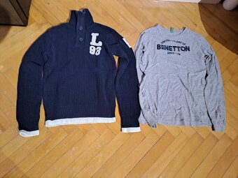 Set oblečení vel. 164 mikina,svetr,tričko,džíny - 3