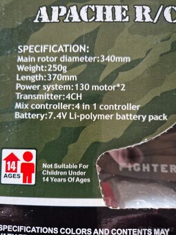 RC  Apache hlicopter - 3
