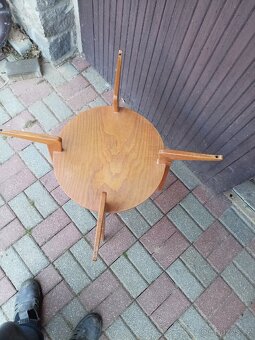 Konferenční retro stolek Jitona bez skleněné desky. - 3