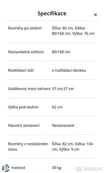 Jídelní rozkládací stůl Vedde - 3