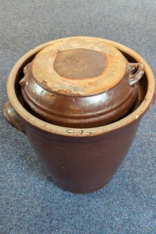 Prodám 4 keramické sudy na zelí 40l, 27l a 2x 20l - 3