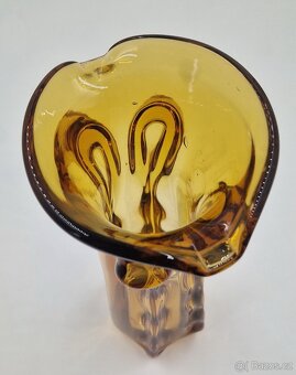 váza hutní sklo 29 cm - 3