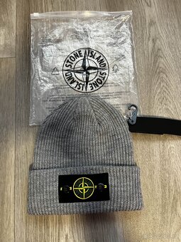 Stone island - zimní čepice - šedá - 3