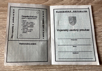 vojenský preukaz průkaz slovenský štát - 3