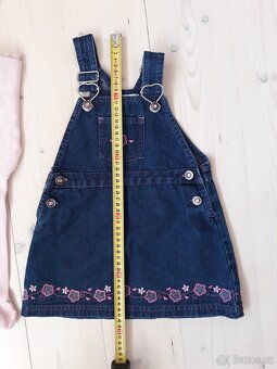 Džínové šaty s punčocháčky - 3