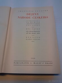 František Palacký, Dějiny národu českého I.-V. 1930 - 3