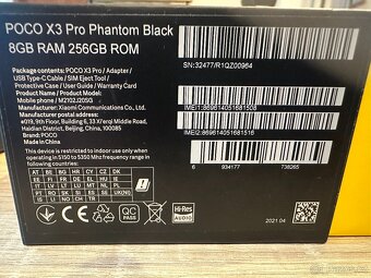 Xiaomi POCO X3 Pro Phantom black 8GB ram / 256GB rom - 3