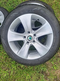 Alu kola 5x112 originál Škoda Superb II 205/55 R16 - 3