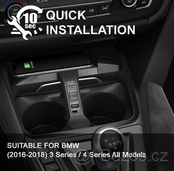 bezdrátová nabíječka BMW 3 (2016-2018) nebo BMW 4 (všechny) - 3