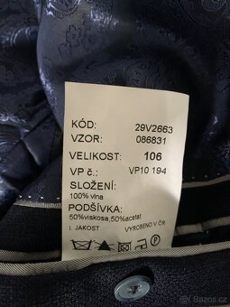 Panske sako vyrobeno CR XL - 3