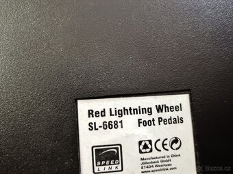 Závodní volant,pedály Red Lightning Wheel SL-6681-Speedlink - 3