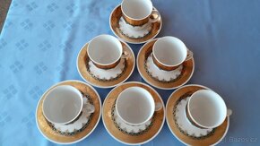 Kávová souprava - zlatozelená - 3