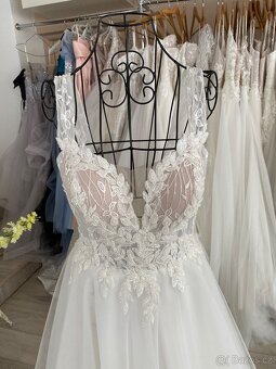 Svatební šaty vel.38-40 - 3