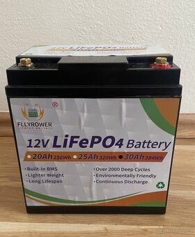 Baterie LiFePO4 12V, 30Ah, 384Wh - 3