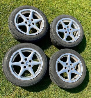 Alu kola Fabia 5x100, r 15, LETNÍ GUMY - 3