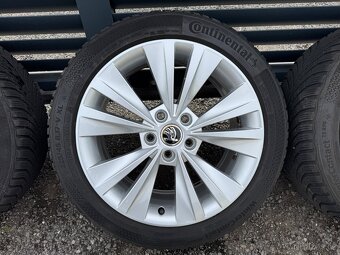 Originální alu Škoda R17 5x112 225/45 et49 - 3