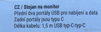 Stojan na monitor s nabíjecími body Lab31 - 3