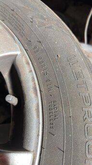 Alu kola 5x100 r15 + pneu letní 195/65 R15 - 3