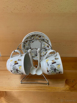 Čínský porcelán, Český porcelán, zdobené skleničky, hrnky - 3