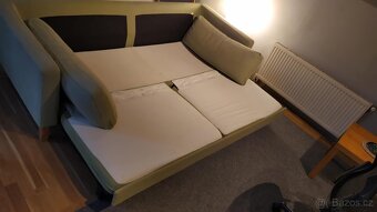 Rozkládací pohovka, gauč IKEA KARLSTAD zelená - 3