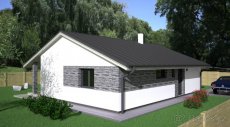 Zděný RD ZIRKON SUPER s TČ, 80 m2+ terasa 27 m2 - 3