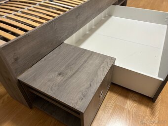 Postel 90x200cm s úložným prostorem - 3