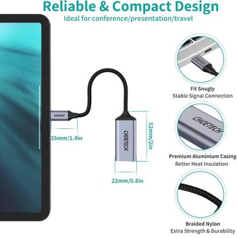 Prodám redukci - Type-C (USB-C) to DisplayPort (DP) - 3